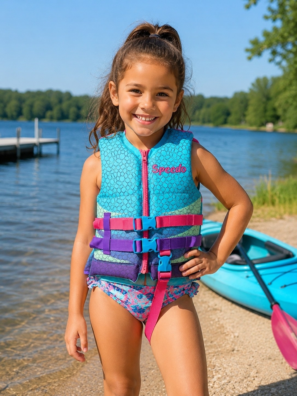 Speedo Kids Mermaid Life Jacket PFD 30-50 lbs